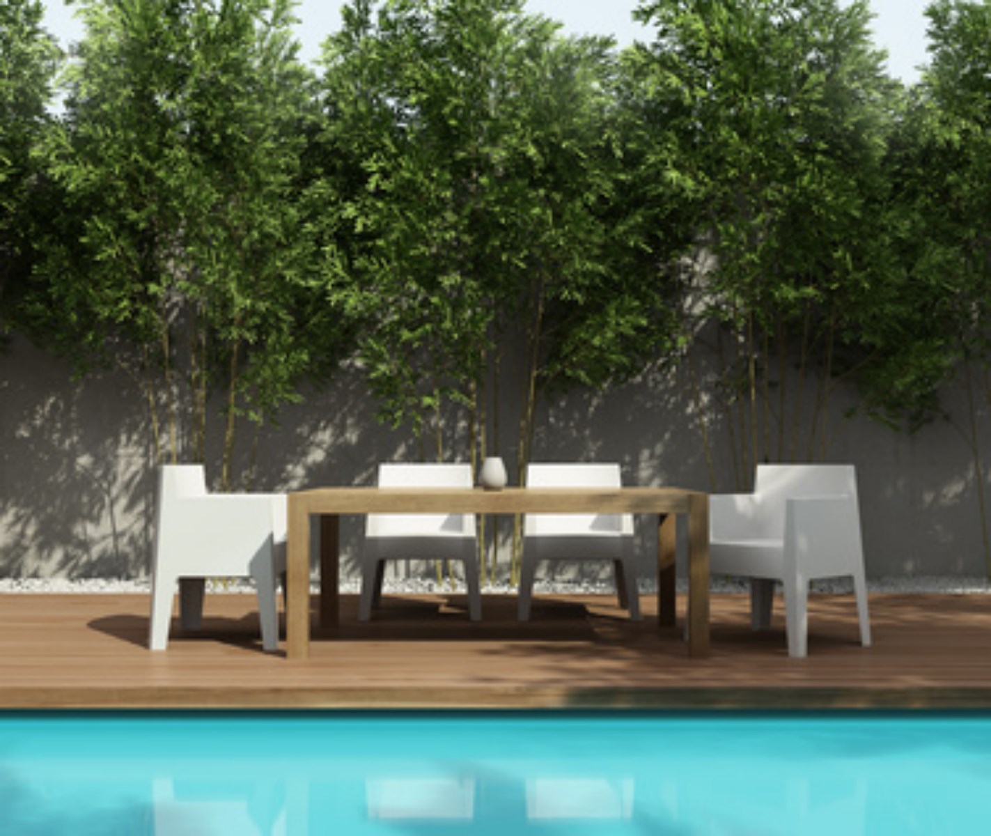 terrasse en bois exotique